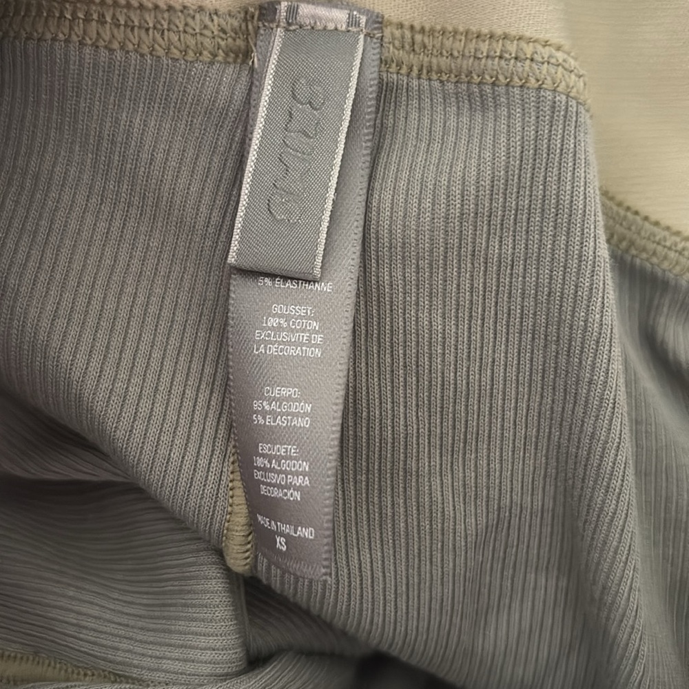 SKIMS Cotton Rib Boxers in Mineral - Picture 5 of 5